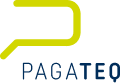 Pagateq-Logo in blau mit gelbgrüner Akzentlinie, Logo als Headerbild für Pagateq im Bereich Zahlungsdienstleistungen